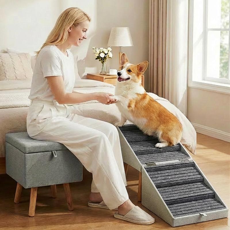 Tall Dog Stairs Ramp for Bed