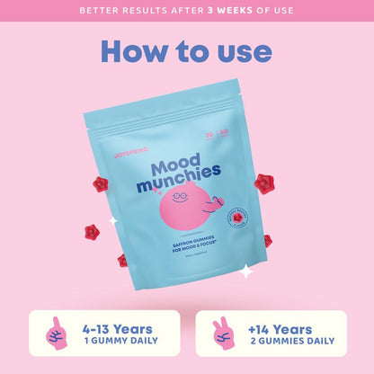 JoySpring Saffron Mood Munchies Gummies for Kids