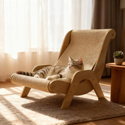 Cat recliner scraper board