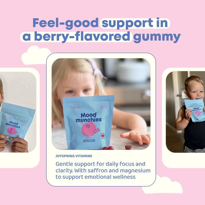 JoySpring Saffron Mood Munchies Gummies for Kids