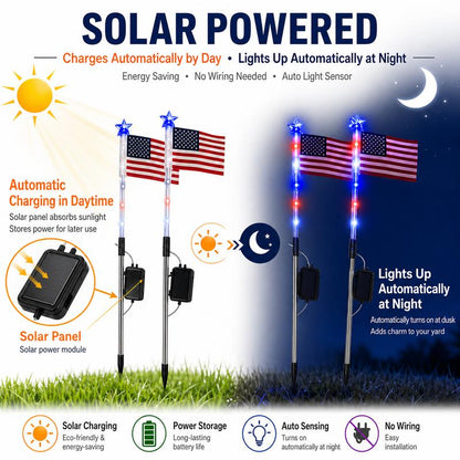 8-Piece Flag Light Set