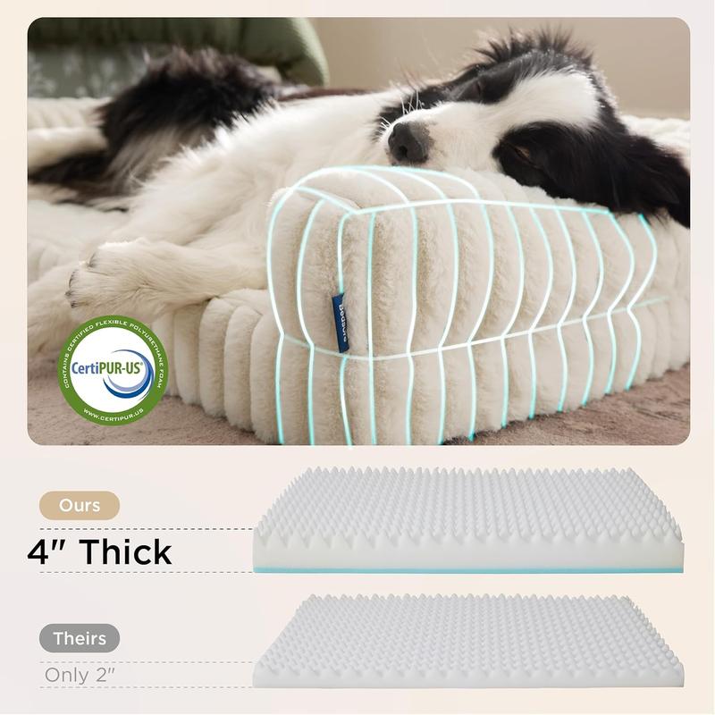 ComfyFleece Orthopedic Dog Beds for Extra Large Dogs