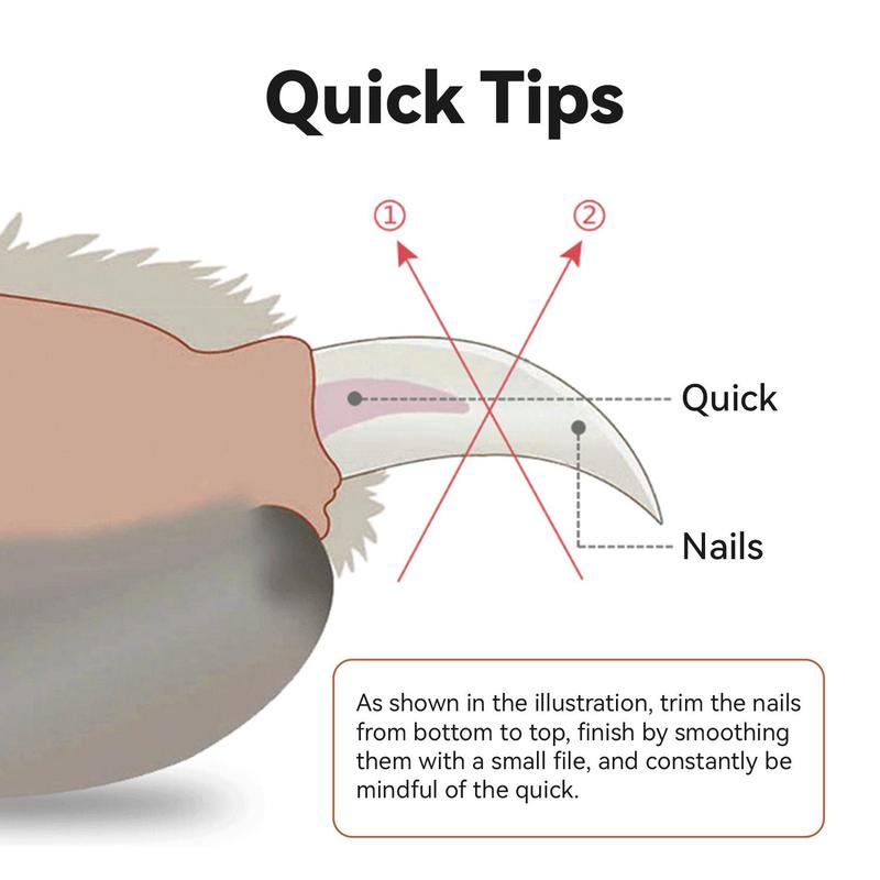 2 IN 1 Pet Nail Clipper, with LED Light for safety