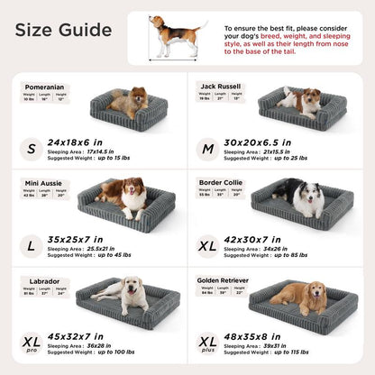 ComfyFleece Orthopedic Dog Beds for Extra Large Dogs