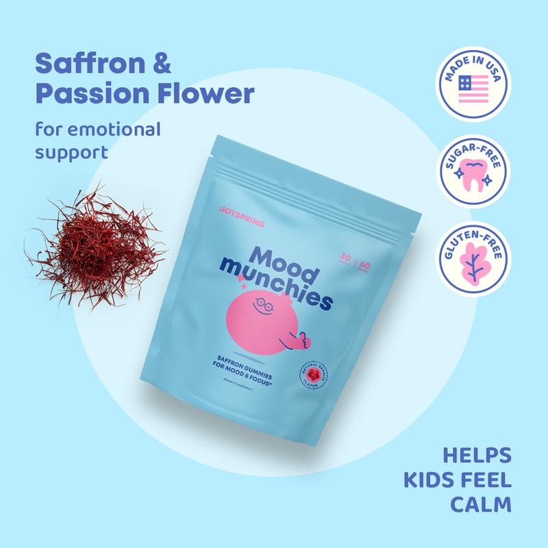 JoySpring Saffron Mood Munchies Gummies for Kids