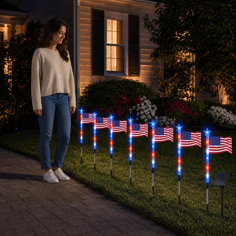 8-Piece Flag Light Set