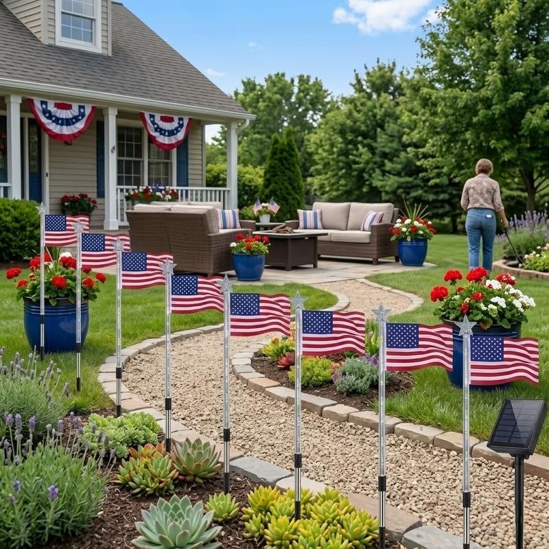 8-Piece Flag Light Set