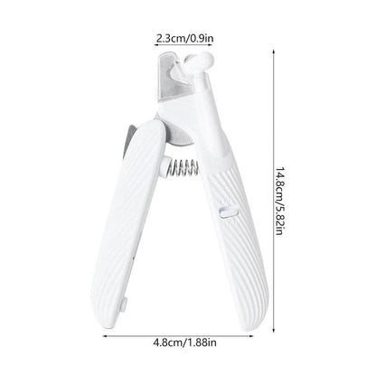 2 IN 1 Pet Nail Clipper, with LED Light for safety