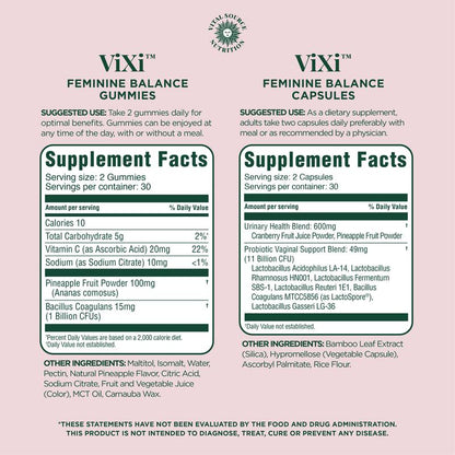 Feminine Balance Gummies - Vital Source Nutrion -  Vaginal Support