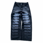 "Torn Romance" Jeans (Black)