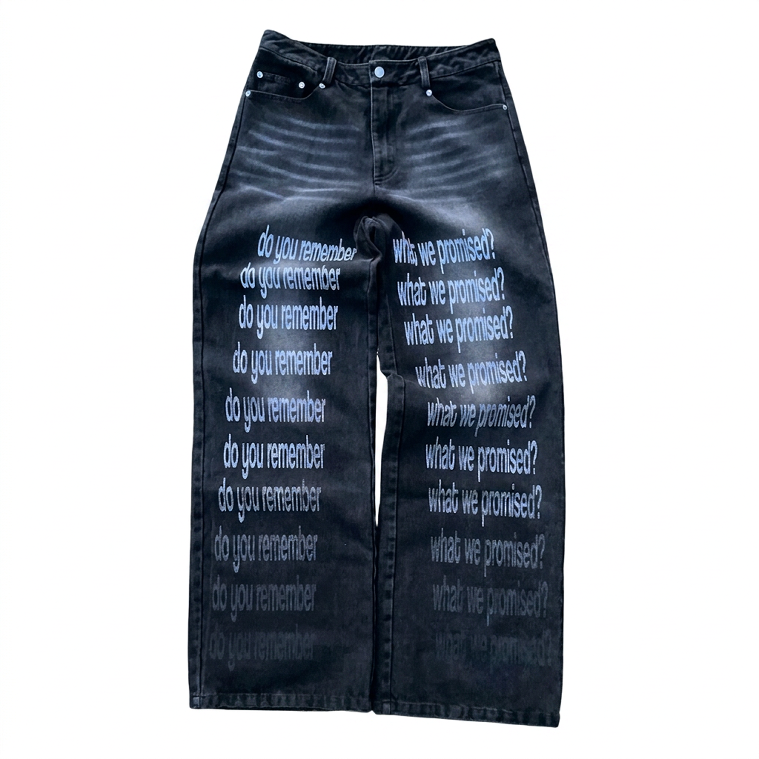 "Torn Romance" Jeans (Black)