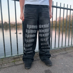 "Torn Romance" Jeans (Black)