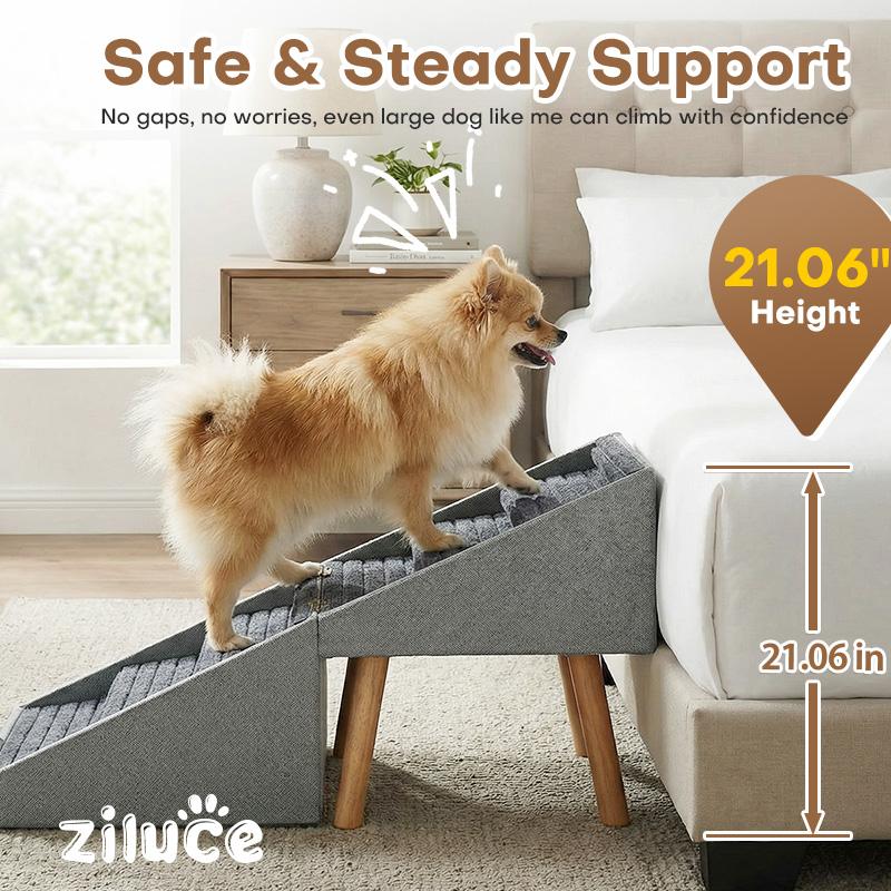 Tall Dog Stairs Ramp for Bed