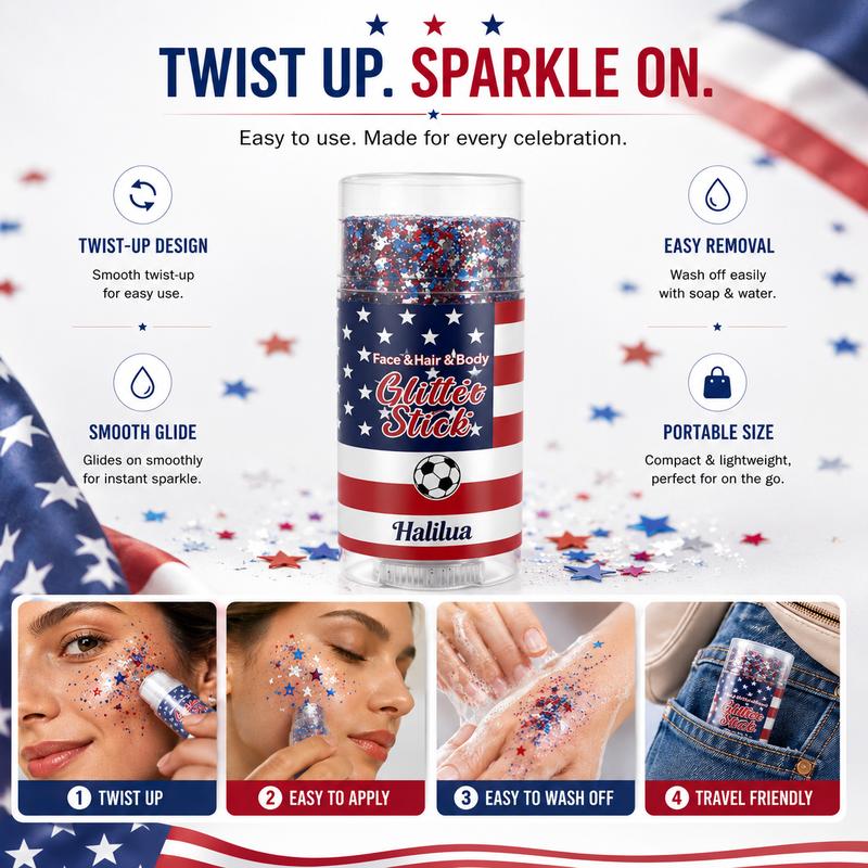 LibertyLuster Patriotic Body & Hair Stick