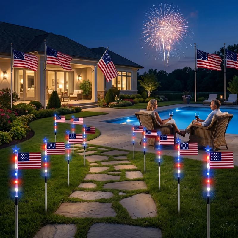 8-Piece Flag Light Set