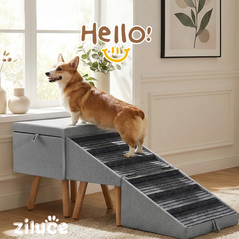 Tall Dog Stairs Ramp for Bed