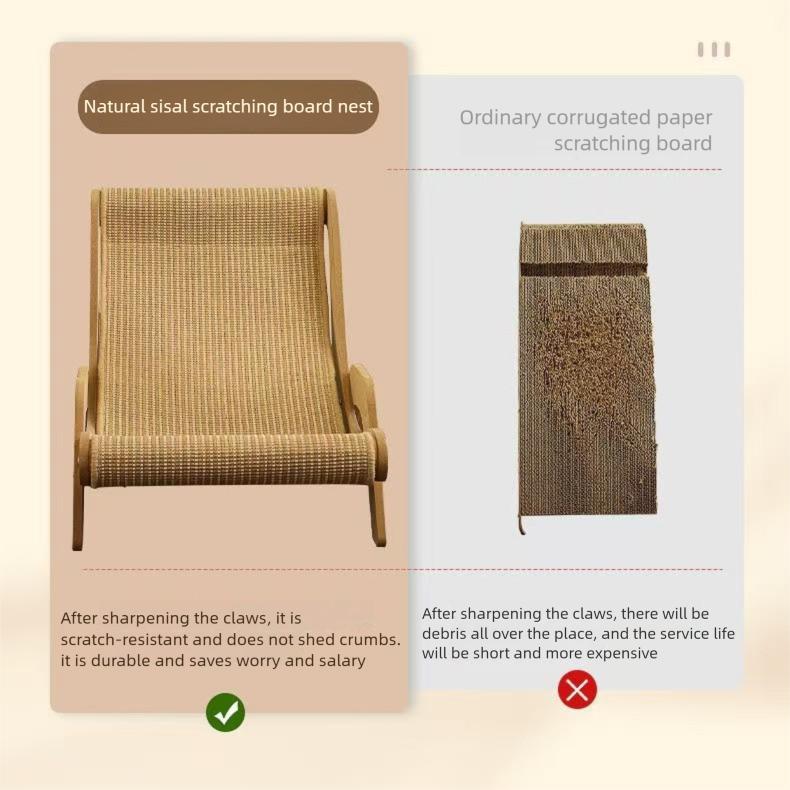 Cat recliner scraper board