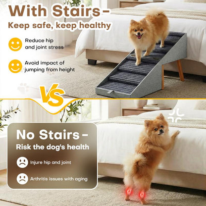 Tall Dog Stairs Ramp for Bed