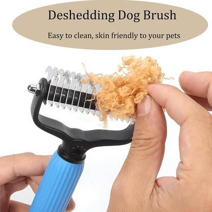 Pair of Double-Sided Shedding Comb Brushes