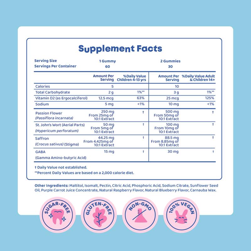 JoySpring Saffron Mood Munchies Gummies for Kids